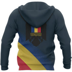 Romania Flag Hoodie Dots Version NNK-040 - Amaze Style™