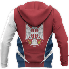 Serbia Active Hoodie ZIPNNK 036 - Amaze Style™-Apparel