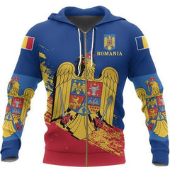 Romania Special Hoodie Blue Version NNK-039 - Amaze Style™