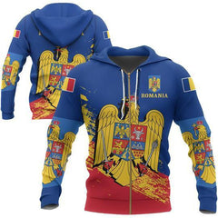 Romania Special Hoodie Blue Version NNK-039 - Amaze Style™