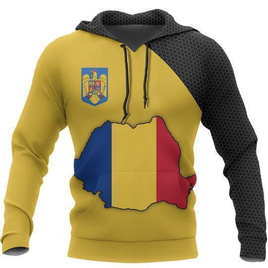 Romania Map Special Hoodie NNK-041 - Amaze Style™