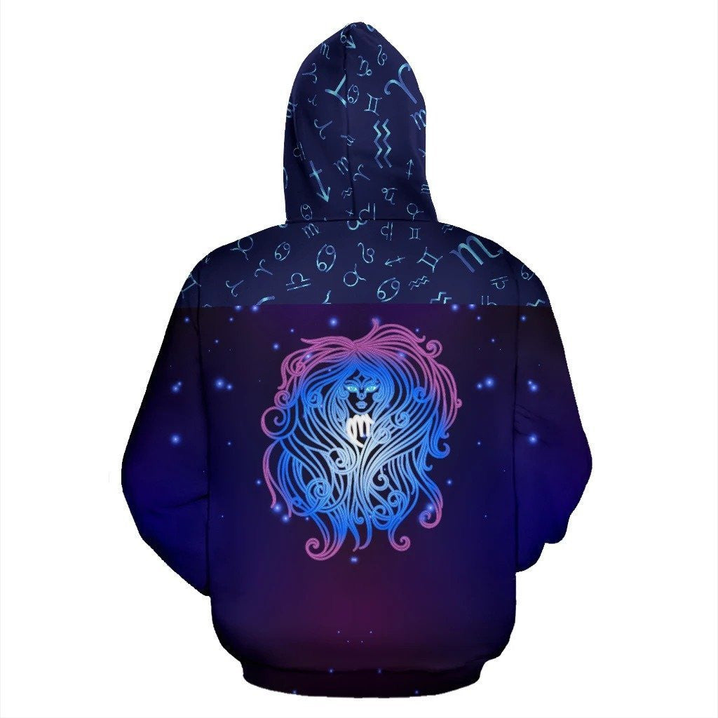 Virgo Zodiac All Over Hoodie  NTH140828 - Amaze Style™-Apparel