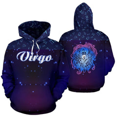 Virgo Zodiac All Over Hoodie  NTH140828 - Amaze Style™-Apparel