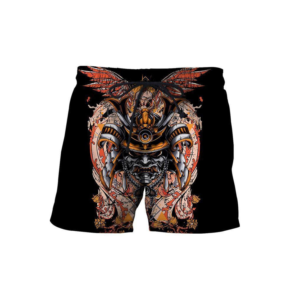 Samurai Helmet Tattoo 3D Over Printed Unisex Hoodie-ML - Amaze Style™