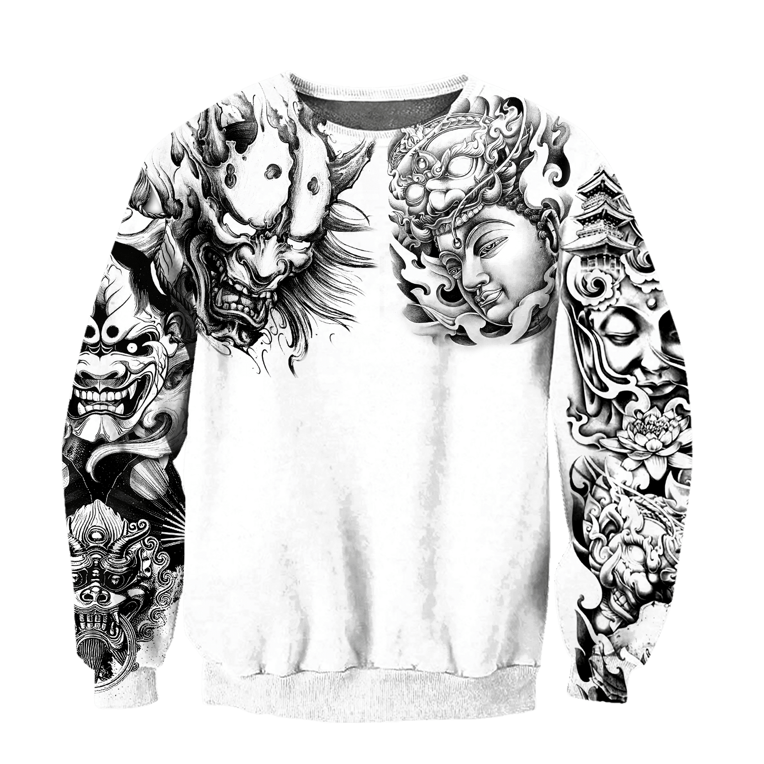 Japanese Samurai Tattoo II 3D Over Printed Unisex Hoodie ML - Amaze Style™