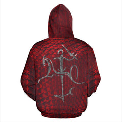 Lithuania Red Armor Hoodie - Amaze Style™-Apparel