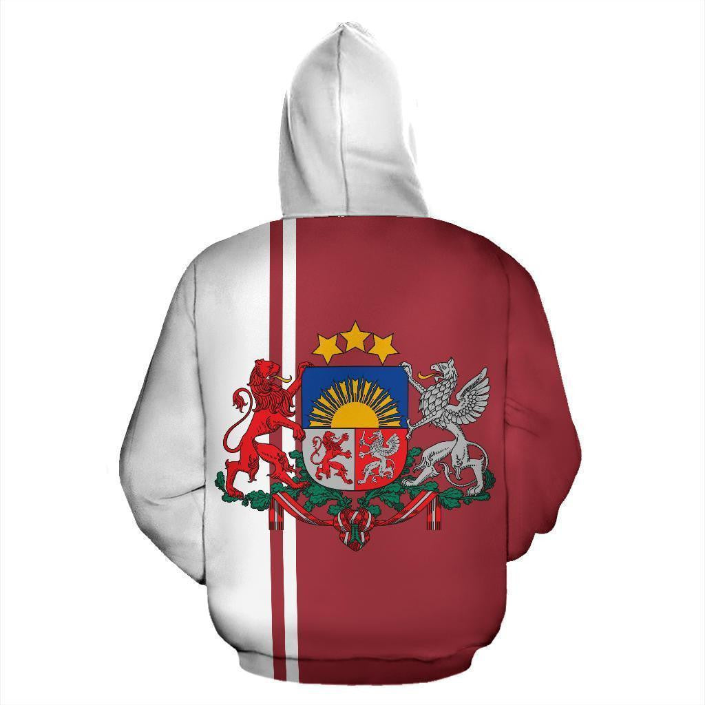 Latvia All Over Hoodie - Straight Version - Amaze Style™