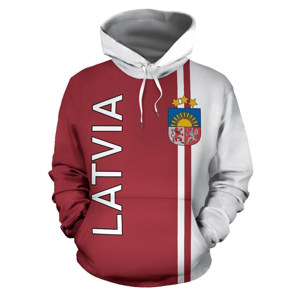 Latvia All Over Hoodie - Straight Version - Amaze Style™