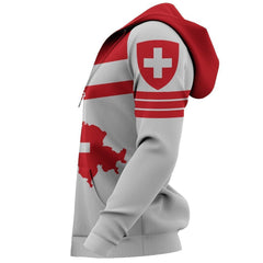 Switzerland Map Sport Hoodie - Premium Style J1 - Amaze Style™