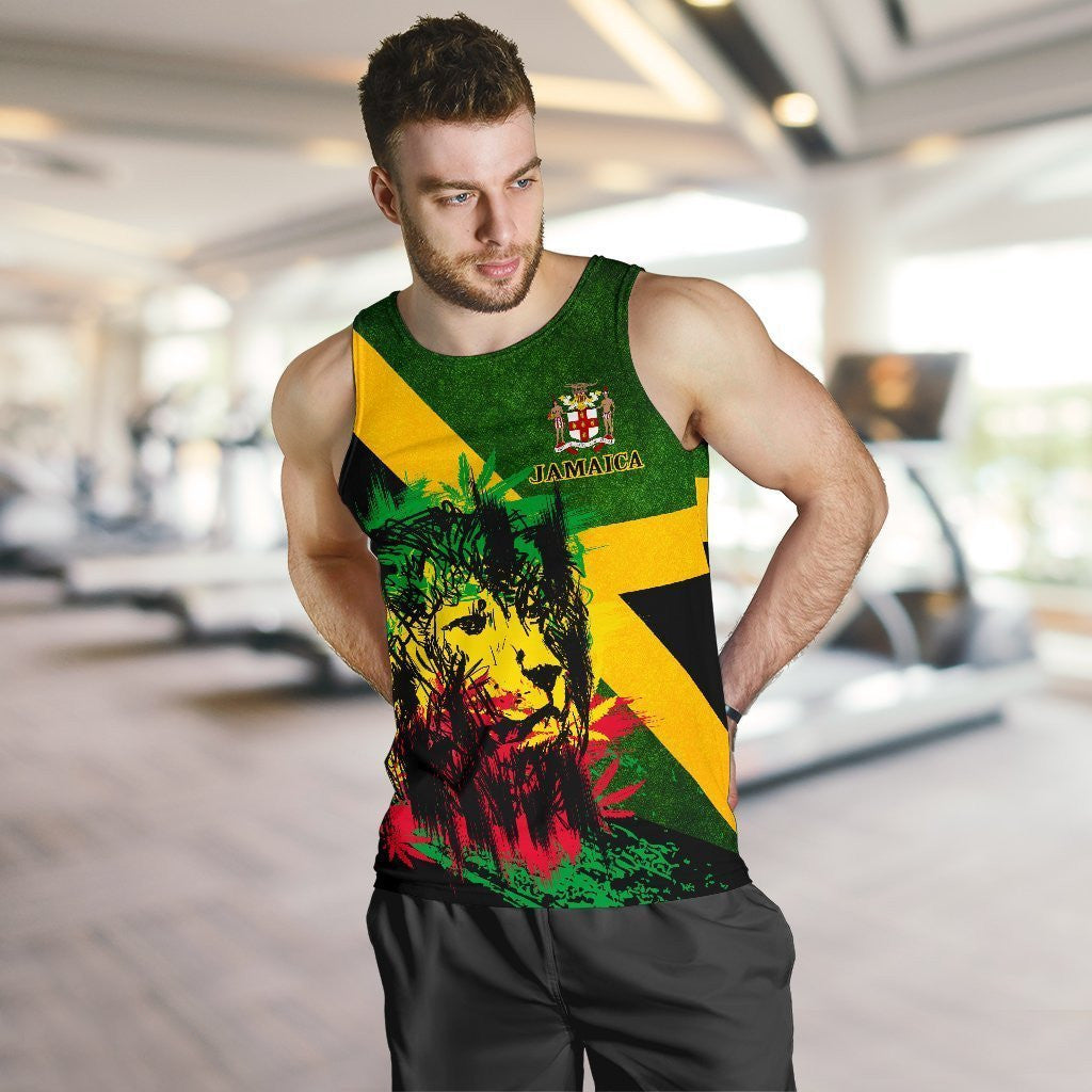 Jamaica - Jamaican Lion Tank Top A7 - Amaze Style™-Apparel