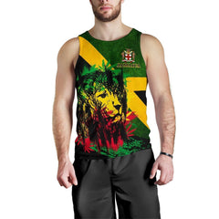 Jamaica - Jamaican Lion Tank Top A7 - Amaze Style™-Apparel