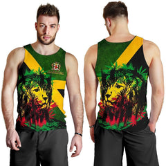 Jamaica - Jamaican Lion Tank Top A7 - Amaze Style™-Apparel