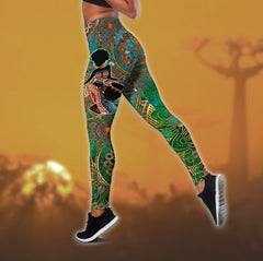 African Girl Drum Combo Legging + Tank Top HHT27042101 - Amaze Style™