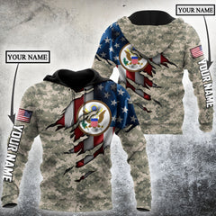 Great Seal of the United States Army Personalized Name - 3D All Over Printed Shirts For Men and Women - Amaze Style™