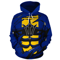 Barbados In Me All Over Hoodie blue PL069 - Amaze Style™-Apparel