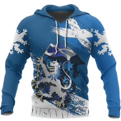 Scottish Rampant Lion Holding The Flag Hoodie HD1236 - Amaze Style™