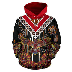 Australia Crow Aboriginal Hoodie-NNK1805 - Amaze Style™-Apparel