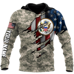 Great Seal of the United States Army Personalized Name - 3D All Over Printed Shirts For Men and Women - Amaze Style™