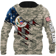 Great Seal of the United States Army Personalized Name - 3D All Over Printed Shirts For Men and Women - Amaze Style™