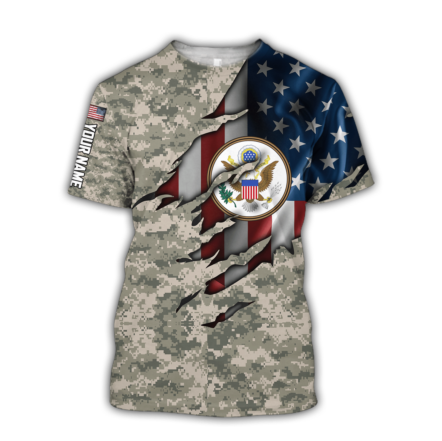 Great Seal of the United States Army Personalized Name - 3D All Over Printed Shirts For Men and Women - Amaze Style™