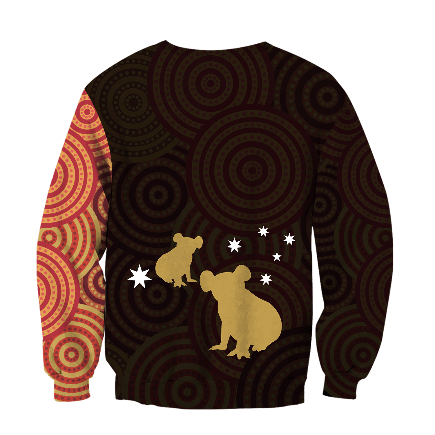 Australia In My Heart Aboriginal Tattoo Koala Hoodie Yellow AZ200201 - Amaze Style™-Apparel