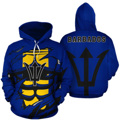 Barbados In Me All Over Hoodie blue PL069 - Amaze Style™-Apparel