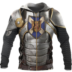 Scotland Hoodie, Scottish Knight With Scottish Shield - Amaze Style™-Apparel