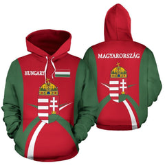 Hungary Hoodie Coat Of Arms - Sports Style - Amaze Style™