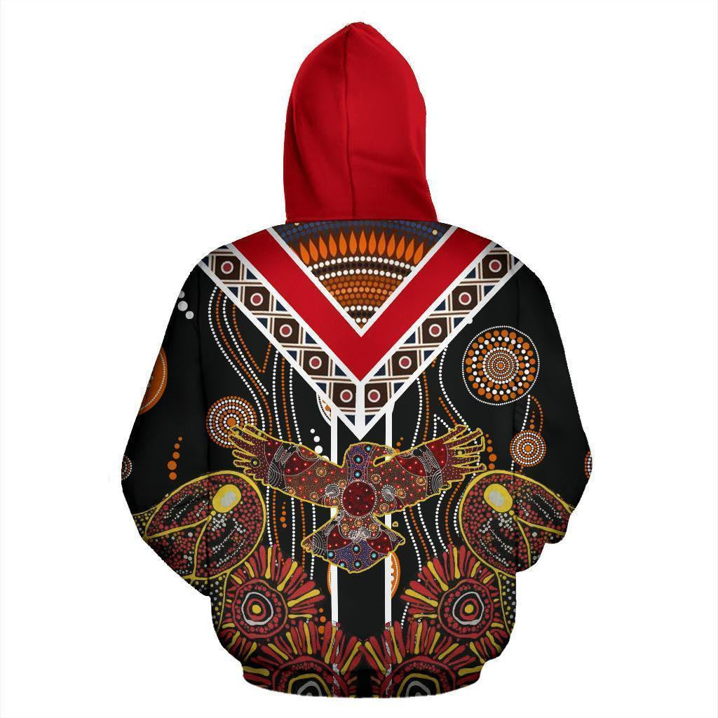 Australia Crow Aboriginal Hoodie-NNK1805 - Amaze Style™-Apparel