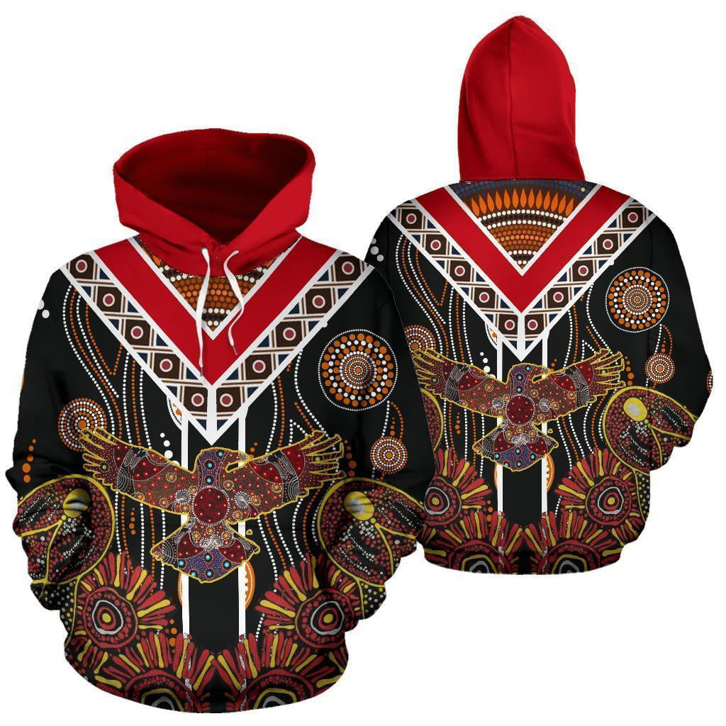 Australia Crow Aboriginal Hoodie-NNK1805 - Amaze Style™-Apparel