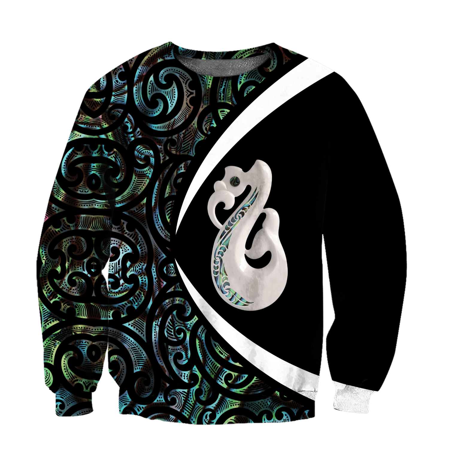 Aotearoa Manaia Silver Fern Paua Shell 3d all over printed shirt and short for man and women - Amaze Style™-Apparel