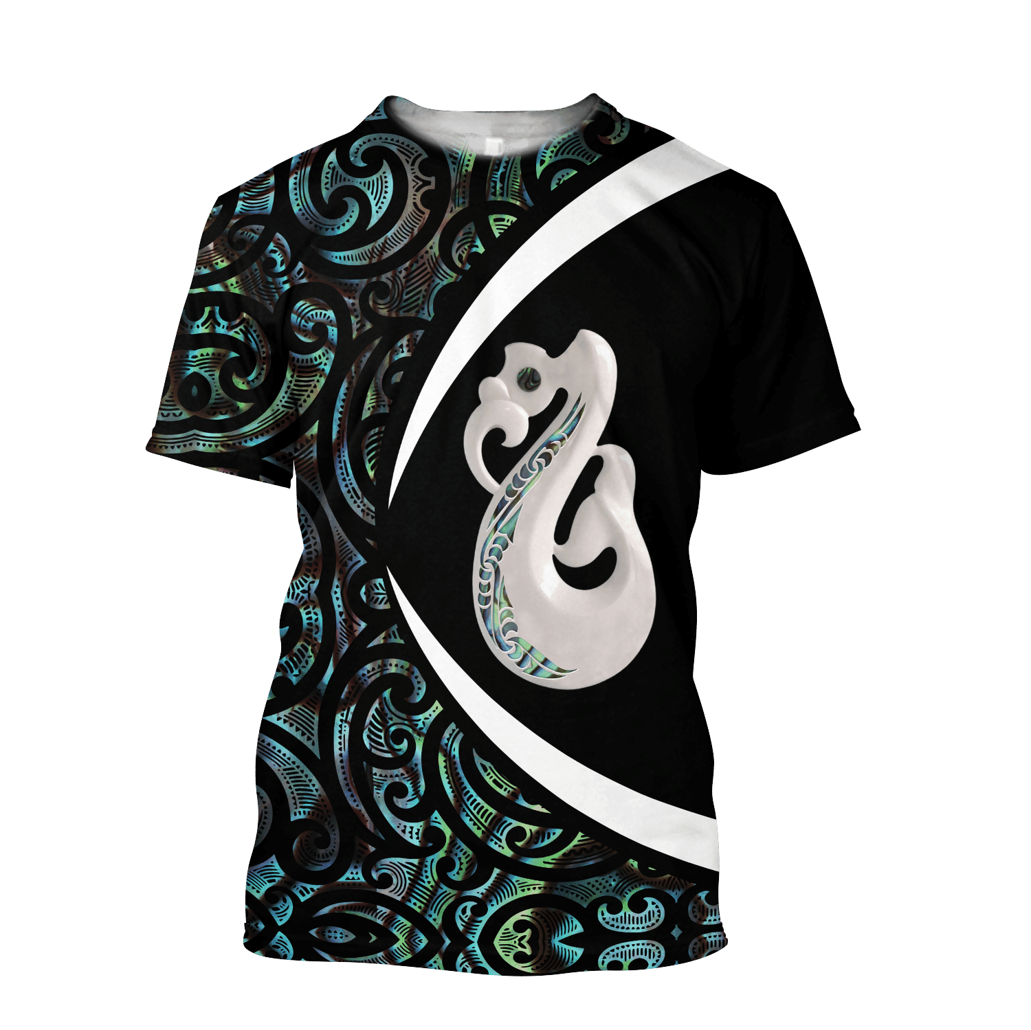 Aotearoa Manaia Silver Fern Paua Shell 3d all over printed shirt and short for man and women - Amaze Style™-Apparel