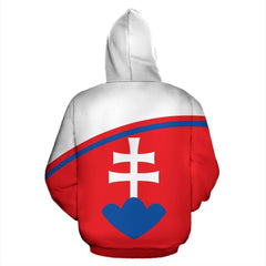 Slovakia All Over Hoodie Curve Version - Amaze Style™