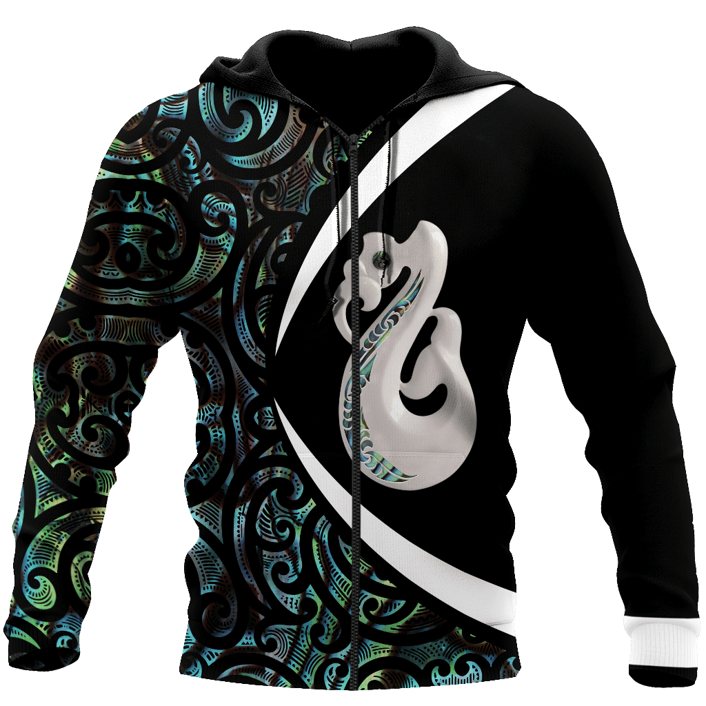 Aotearoa Manaia Silver Fern Paua Shell 3d all over printed shirt and short for man and women - Amaze Style™-Apparel