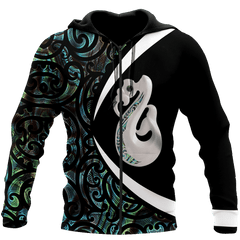 Aotearoa Manaia Silver Fern Paua Shell 3d all over printed shirt and short for man and women - Amaze Style™-Apparel