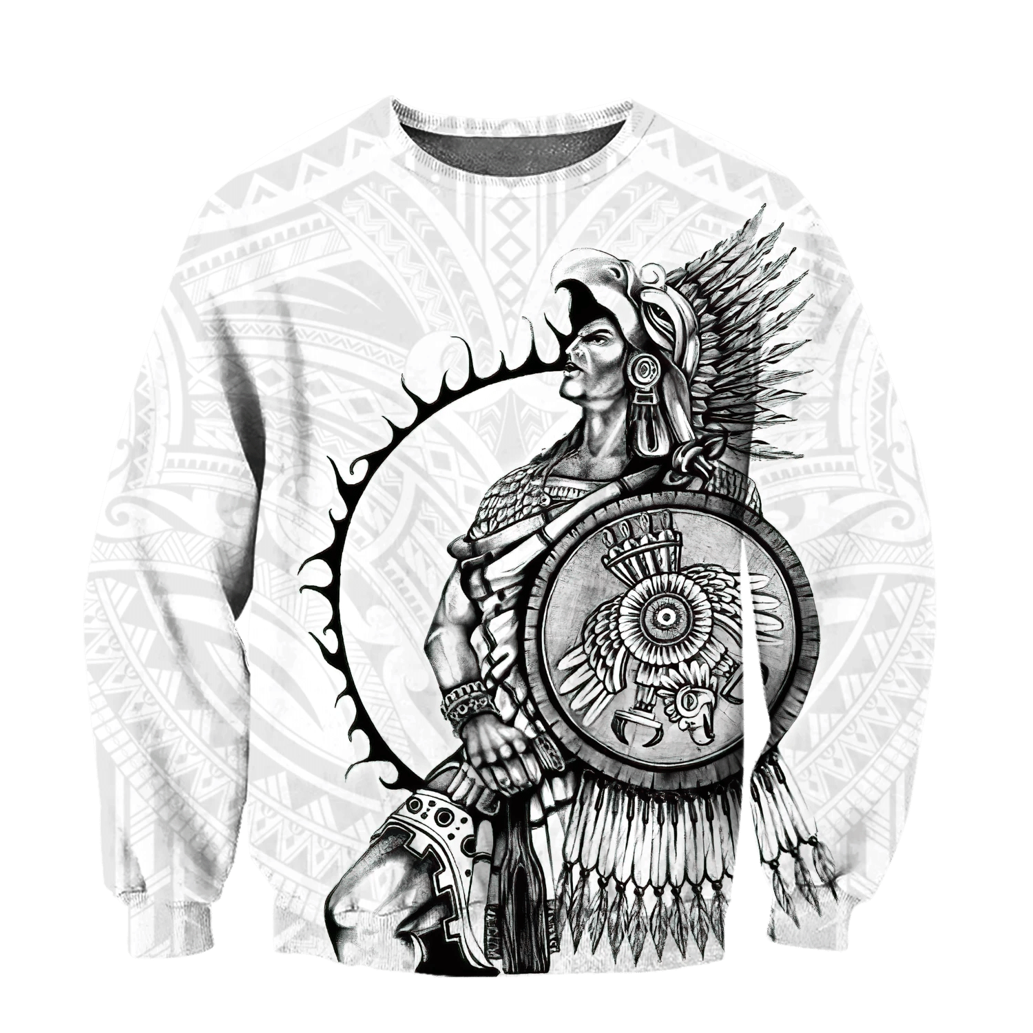 Mexican Aztec Warrior 3D All Over Printed Shirts DQB07162001 - Amaze Style™-Apparel