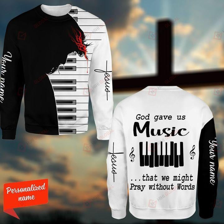 God Gave Us Music Personalized 3D All Over Printed Shirts - Amaze Style™