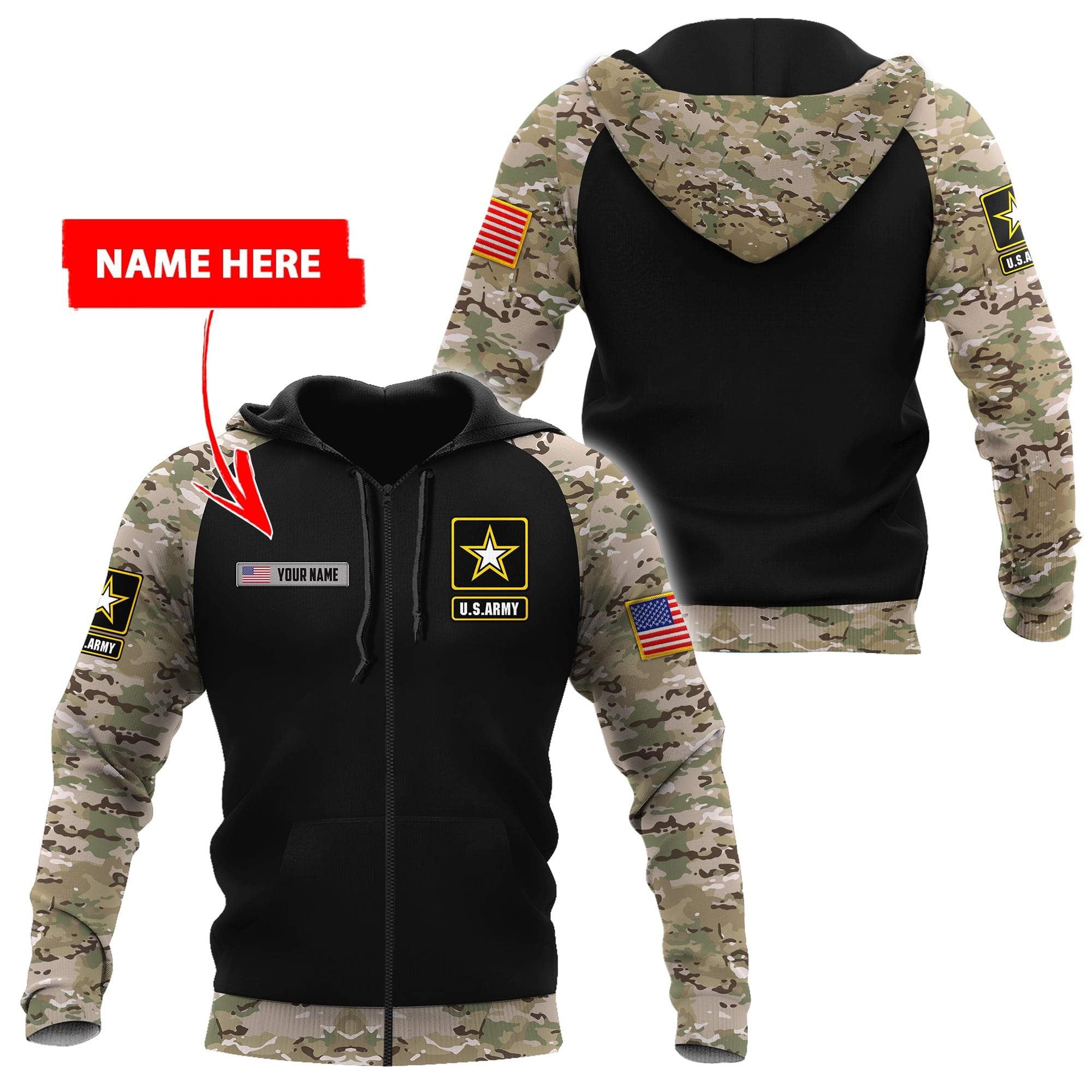 Personalized Name - The United States Army 3D All Over Printed Shirts Pi13042101 - Amaze Style™