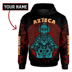 Aztec Dios De La Muerte Mural Art Customized 3D All Over Printed hoodie