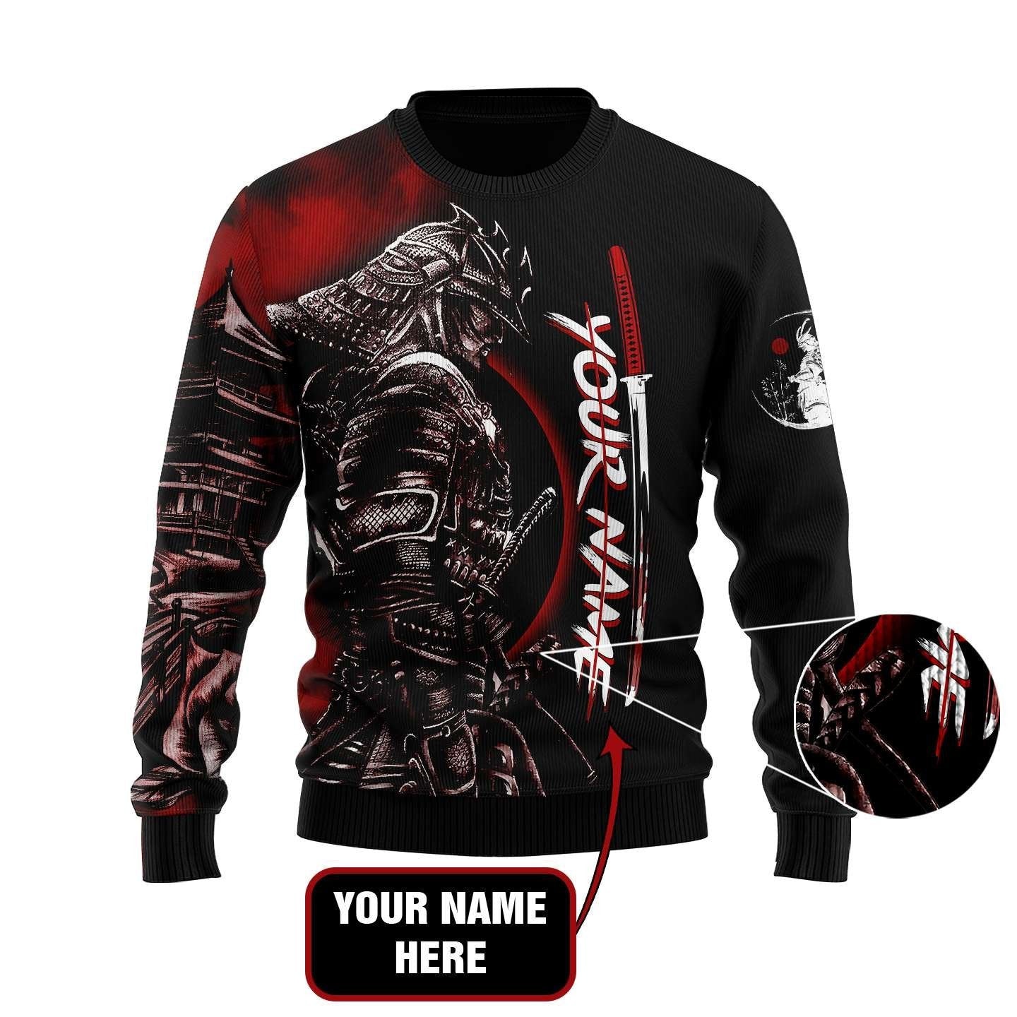 Customize Name Samurai Tattoo 3D All Over Printed Unisex Shirt - Amaze Style™