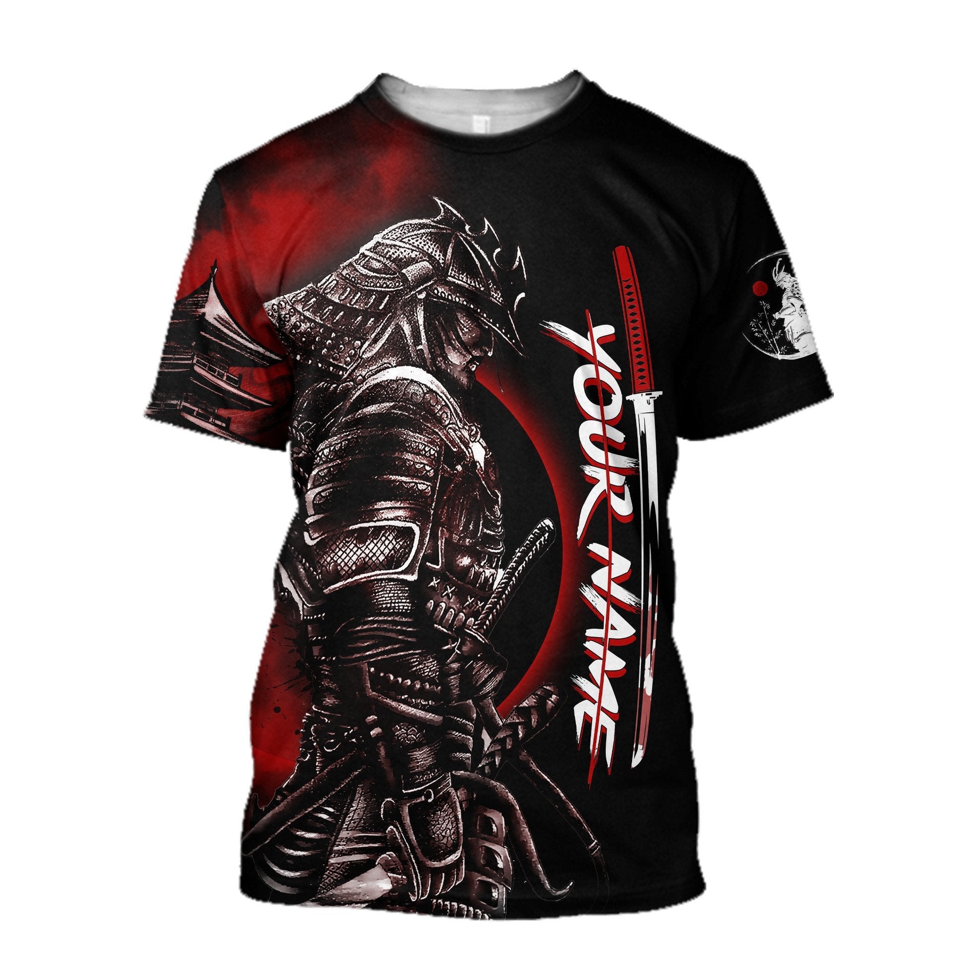 Customize Name Samurai Tattoo 3D All Over Printed Unisex Shirt - Amaze Style™