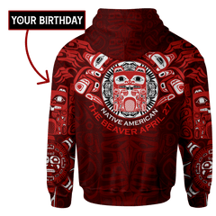 Native American Zodiac Signs Haida Beaver Pacific Northwest Style Customized 3D All Over Printed Shirt Hoodie