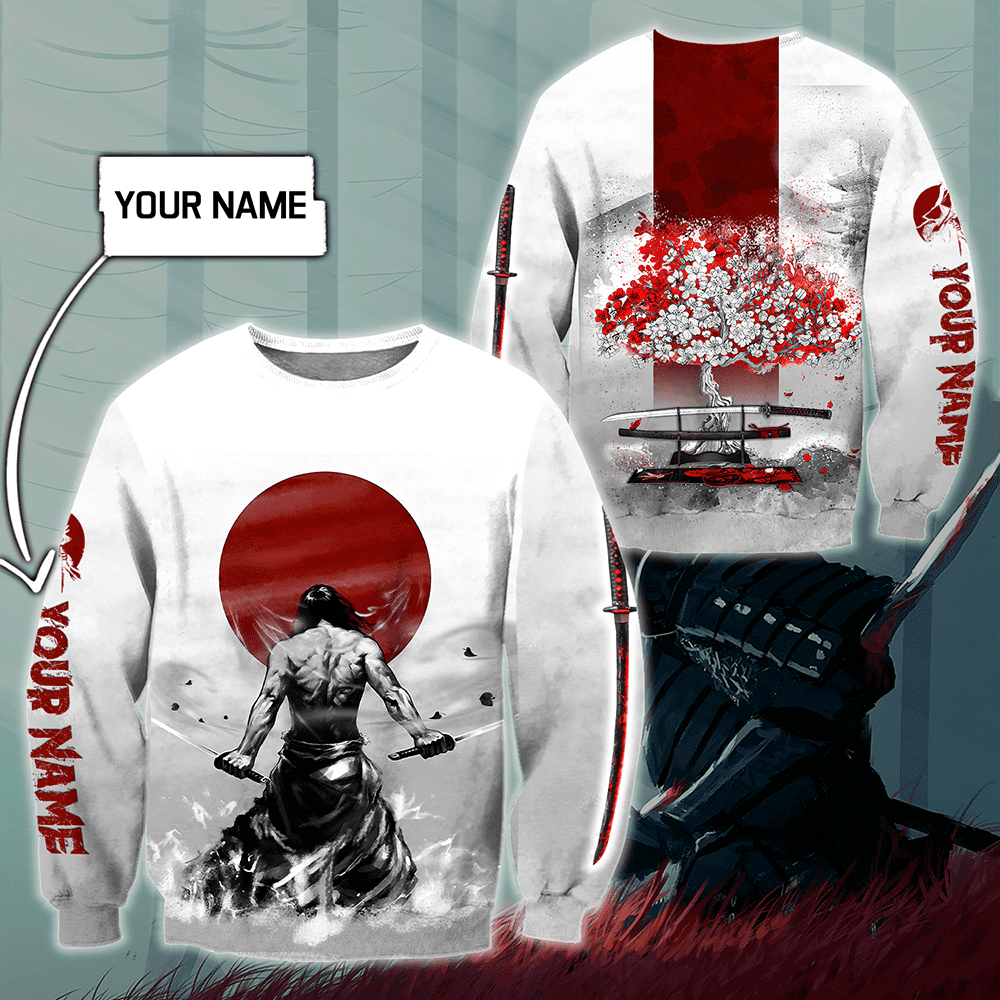 Customize Name Samurai Tattoo Japan 3D All Over Printed Unisex Shirt - Amaze Style™