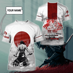 Customize Name Samurai Tattoo Japan 3D All Over Printed Unisex Shirt - Amaze Style™