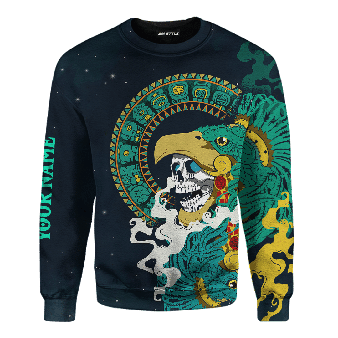 Aztec Eagle Collage Art Customized 3D All Over Printed Shirt Hoodie