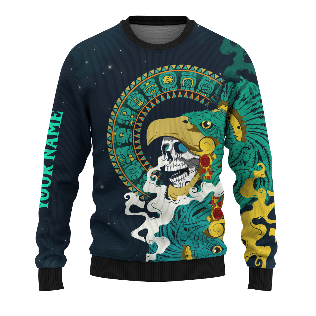 Aztec Eagle Collage Art Customized 3D All Over Printed Shirt Hoodie