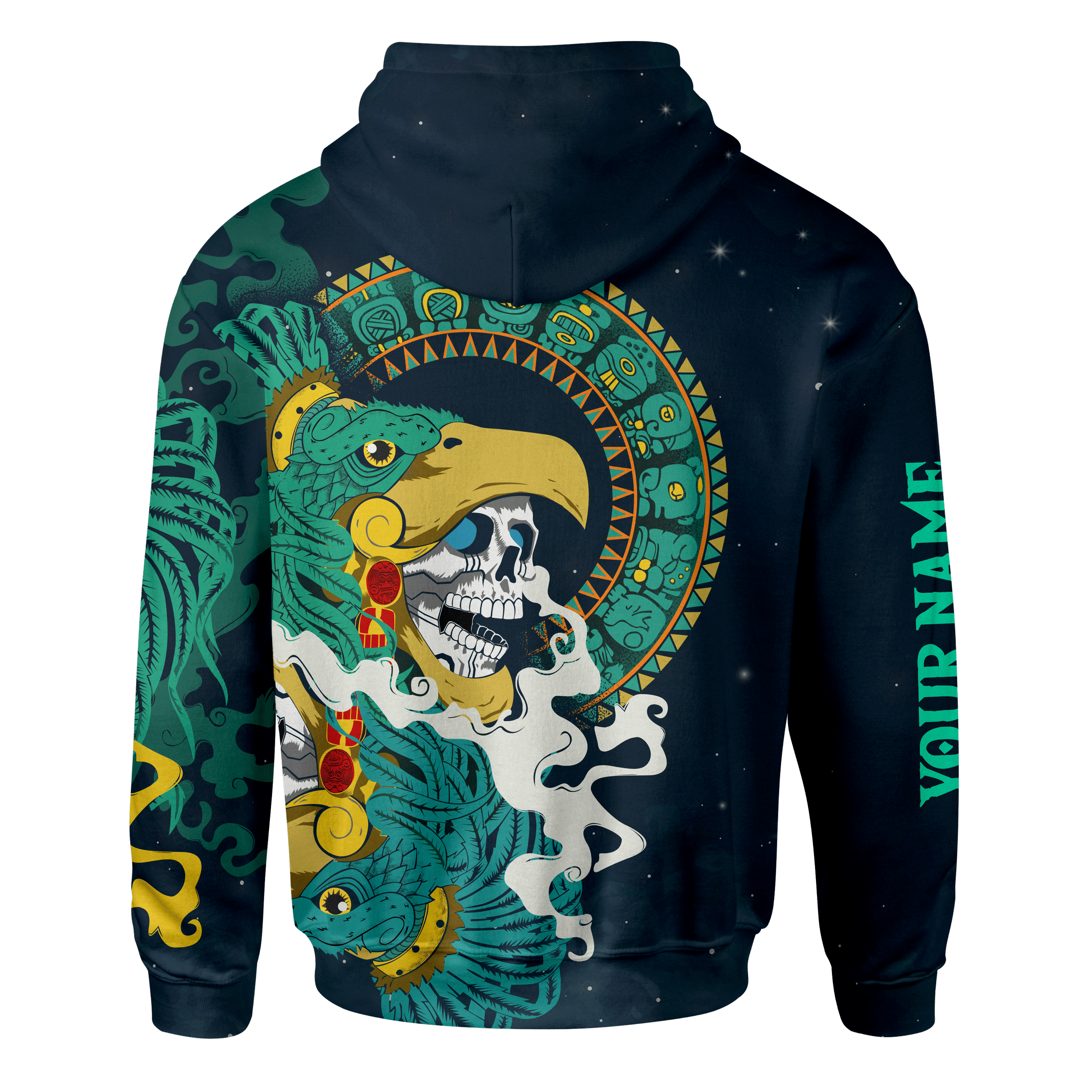 Aztec Eagle Collage Art Customized 3D All Over Printed Shirt Hoodie