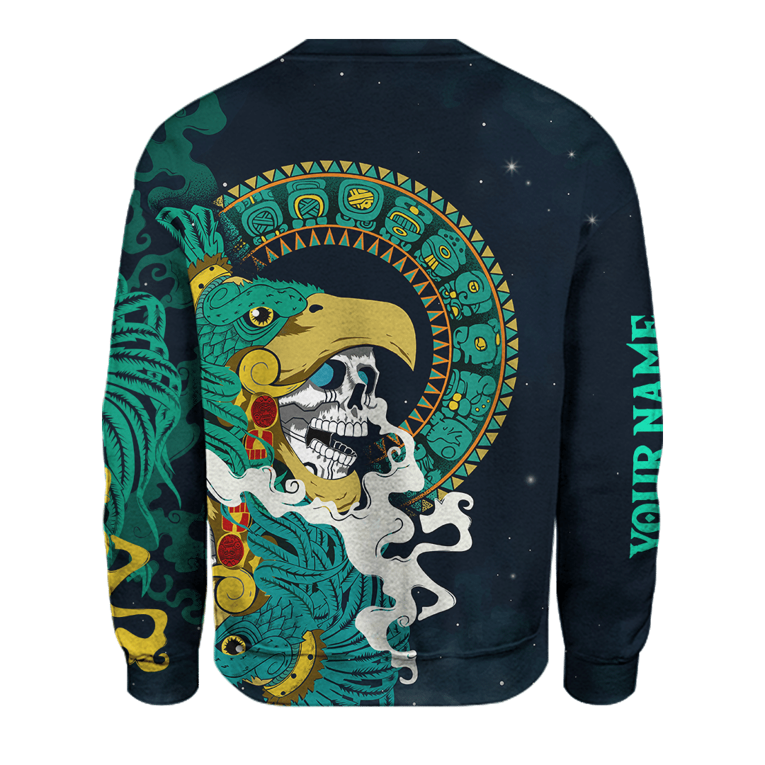 Aztec Eagle Collage Art Customized 3D All Over Printed Shirt Hoodie