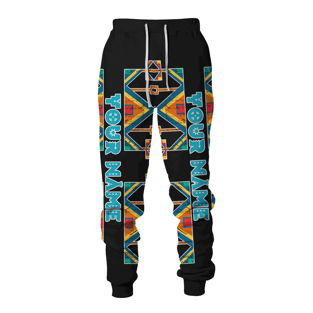 American Indian Horse Couple Ledger Art Native American Pattern Customized 3D All Over Printed hoodie