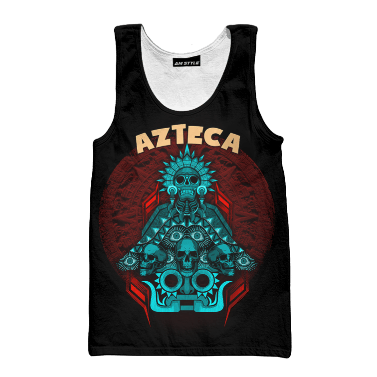 Aztec Dios De La Muerte Mural Art Customized 3D All Over Printed hoodie